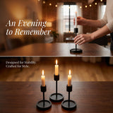 Noir Slim Candlestick Trio