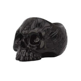 Gothic Flame Skull Candle Holder