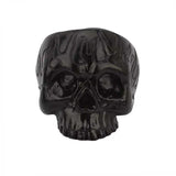 Gothic Flame Skull Candle Holder