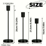 Noir Slim Candlestick Trio