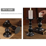 Victorian Gothic Candle Stand Pair