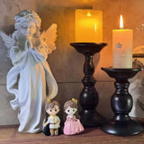 Victorian Gothic Candle Stand Pair