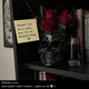 Obsidian Skull Rose Vase