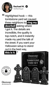 RIP tombstone yard set halloween outdoor gothic decor