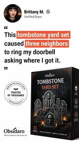 RIP Tombstone halloween yard set gothic outdoor decor